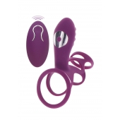 Фиолетовая эрекционная вибронасадка Halo Halo C-Ring Sleeve - Toy Joy - в Кирове купить с доставкой