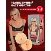 Двусторонний мастурбатор Lola Taylor - 22 см. - ФлешНаш - в Кирове купить с доставкой