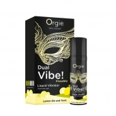 Съедобный жидкий вибратор Dual Vibe! со вкусом лимонного джина с тоником - 15 мл. - ORGIE - купить с доставкой в Кирове