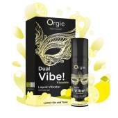 Съедобный жидкий вибратор Dual Vibe! со вкусом лимонного джина с тоником - 15 мл. - ORGIE - купить с доставкой в Кирове
