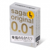 Презервативы Sagami Original 0.01 L-size увеличенного размера - 2 шт. - Sagami - купить с доставкой в Кирове
