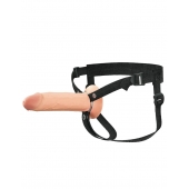 Полый страпон на ремнях 8’’ Hollow Silicone Strap-on - Pipedream - купить с доставкой в Кирове