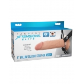 Полый страпон на ремнях 6’’ Hollow Silicone Strap-on - Pipedream - купить с доставкой в Кирове