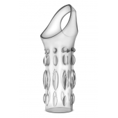 Прозрачная насадка на пенис Stretchy Studded Penis Sleeve Ring - Blush Novelties - в Кирове купить с доставкой