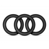 Набор из 3 черных эрекционных колец Black Small Penis Rings - Blush Novelties - в Кирове купить с доставкой