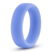 Голубое люминесцентное кольцо Silicone Glo Cock Ring - Blush Novelties - в Кирове купить с доставкой