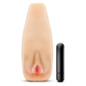 Мастурбатор-вагина с вибрацией Soft   Wet Natasha Realistic Beige Masturbator - Blush Novelties - в Кирове купить с доставкой