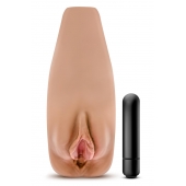 Маструбатор-вагина с вибрацией Soft   Wet Renata Realistic Tan Masturbator - Blush Novelties - в Кирове купить с доставкой