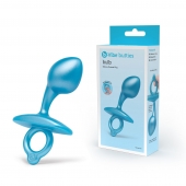 Голубая анальная пробка для массажа простаты Bulb Silicone Prostate Plug - 10,7 см. - b-Vibe - в Кирове купить с доставкой