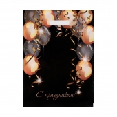 Пакет с вырубной ручкой и принтом в виде шариков (30х40 см) - Сима-Ленд - купить с доставкой в Кирове