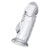 Прозрачная насадка на пенис с шипиками и коготком - 13,5 см. - A-toys - в Кирове купить с доставкой