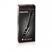 Вибратор с электростимуляцией Tickling Truman Black Edition - 27 см. - MyStim - купить с доставкой в Кирове