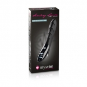 Вибратор с электростимуляцией Sizzling Simon Black Edition - 27 см. - MyStim - купить с доставкой в Кирове