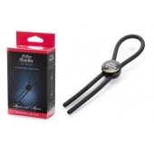 Тёмно-серое эрекционное кольцо с зажимом Again and Again Adjustable Cock Ring - Fifty Shades of Grey - в Кирове купить с доставкой