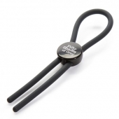 Тёмно-серое эрекционное кольцо с зажимом Again and Again Adjustable Cock Ring - Fifty Shades of Grey - в Кирове купить с доставкой