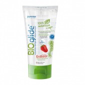 Гель-смазка на водной основе с ароматом клубники BioGlide - 80 мл. - Joy Division - купить с доставкой в Кирове