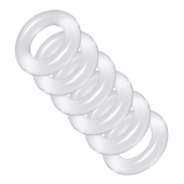Комплект из 6 прозрачных эрекционных колец Ring Master Custom Ball Stretcher Kit - XR Brands - в Кирове купить с доставкой