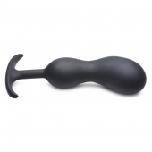 Черный массажер простаты с утяжелителями Premium Silicone Weighted Prostate Plug XL - 20,8 см. - XR Brands - в Кирове купить с доставкой
