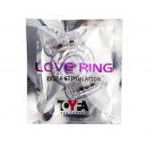 Прозрачное виброкольцо с двумя вибропульками - Toyfa Basic - в Кирове купить с доставкой