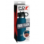 Смуглый мастурбатор-вагина в синей колбе F*ck Flask - Pipedream - в Кирове купить с доставкой