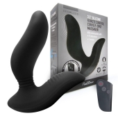 Черный вибромассажер простаты 3,5’’ Remote Control Curve P-spot Massager - 12 см. - Erokay - в Кирове купить с доставкой
