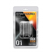 Прозрачная насадка с шипами STAY HARD COCK SLEEVE 01 CLEAR - Blush Novelties - в Кирове купить с доставкой