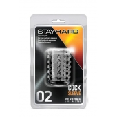 Прозрачная насадка на пенис с шишечками STAY HARD COCK SLEEVE 02 CLEAR - Blush Novelties - в Кирове купить с доставкой