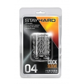 Прозрачная насадка с бороздками STAY HARD COCK SLEEVE 04 CLEAR - Blush Novelties - в Кирове купить с доставкой