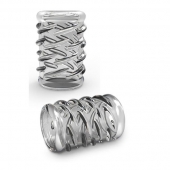 Прозрачная насадка с объёмными чёрточками STAY HARD COCK SLEEVE 06 CLEAR - Blush Novelties - в Кирове купить с доставкой