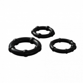 Набор из 3 черных эрекционных колец Babooom Ring Set - Adrien Lastic - в Кирове купить с доставкой