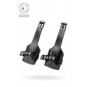 Черные подвесы с белой строчкой - Pecado - купить с доставкой в Кирове