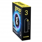 Супертонкие презервативы Ganzo Invisible - 3 шт. - Ganzo - купить с доставкой в Кирове