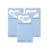 Набор из 3 упаковок ультратонких презервативов Pleasure Lab (по 12 шт.) - Pleasure Lab - купить с доставкой в Кирове