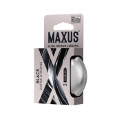 Черные утолщенные презервативы MAXUS Extra Strong с железным кейсом - 3 шт. - Maxus - купить с доставкой в Кирове