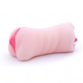 Телесный двусторонний мастурбатор - вагина и ротик - Boys of Toys - в Кирове купить с доставкой