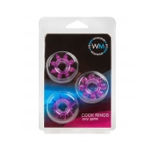 Набор из 3 лиловых эрекционных колец различной формы - Erowoman-Eroman - в Кирове купить с доставкой