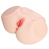 Мастурбатор-полуторс с двойным слоем материала и вибрацией Jenny Onahole Real Vagina - KOKOS - в Кирове купить с доставкой