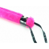 Нежная плеть с розовым мехом BDSM Light - 43 см. - БДСМ Арсенал - купить с доставкой в Кирове