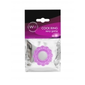 Лиловое эрекционное кольцо с 2 рядами стимулирующих шариков - Erowoman-Eroman - в Кирове купить с доставкой