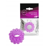Лиловое эрекционное кольцо с 2 рядами стимулирующих шариков - Erowoman-Eroman - в Кирове купить с доставкой