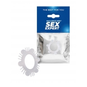 Эластичное эрекционное кольцо с шипиками и шариками - Sex Expert - в Кирове купить с доставкой