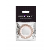 Эрекционное кольцо с бежевыми «ресничками» - Sextaz - в Кирове купить с доставкой