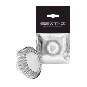 Эластичное эрекционное кольцо с длинными черными «ресничками» - Sextaz - в Кирове купить с доставкой