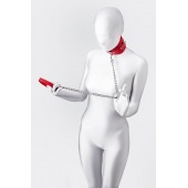 Красный ошейник с подкладкой из меха - ToyFa - купить с доставкой в Кирове