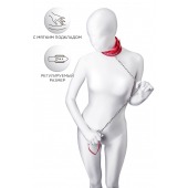 Красный ошейник с подкладкой из меха - ToyFa - купить с доставкой в Кирове