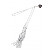 Белая кожаная плеть - 50 см. - Pecado - купить с доставкой в Кирове