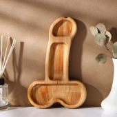 Деревянное блюдо для подачи в форме члена (25 х 16,5 х 1,7 см) - Сима-Ленд - купить с доставкой в Кирове