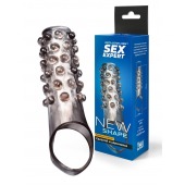 Дымчатая насадка на пенис с выпуклостями - 11 см. - Sex Expert - в Кирове купить с доставкой