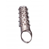 Дымчатая насадка на пенис с шипами и выпуклостями - 12 см. - Sex Expert - в Кирове купить с доставкой