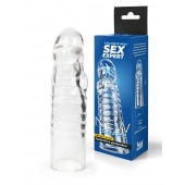 Прозрачная закрытая насадка на член - 15 см. - Sex Expert - в Кирове купить с доставкой